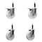 Service Caster 5'' Nylon Swivel 3/4'' Expanding Stem Caster Set 2 Total Lock Brakes, 4PK SCC-EXTTL20S514-NYS-2-S-2-34 - alternate 1